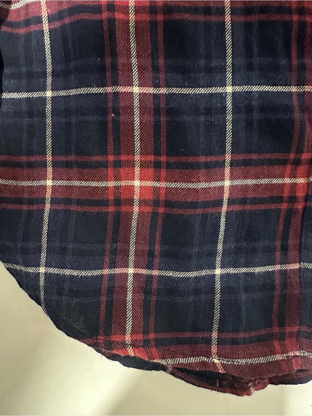 Garage Hooded Plaid Button-Up Shirt - Purple & Navy